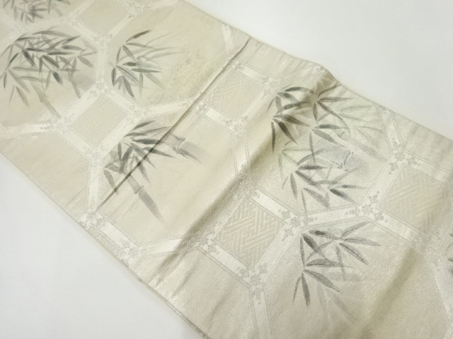 アンティーク　蜀江文に竹笹模様袋帯（材料）